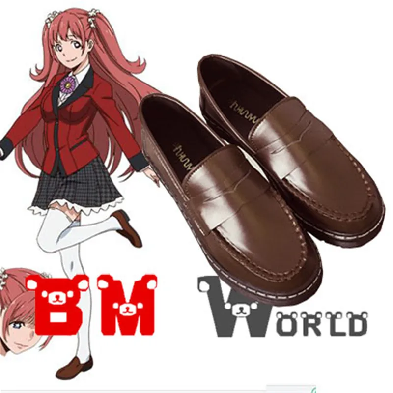 Kakegurui Yumeko Jabami School Girls JK Uniform Cosplay Shoes