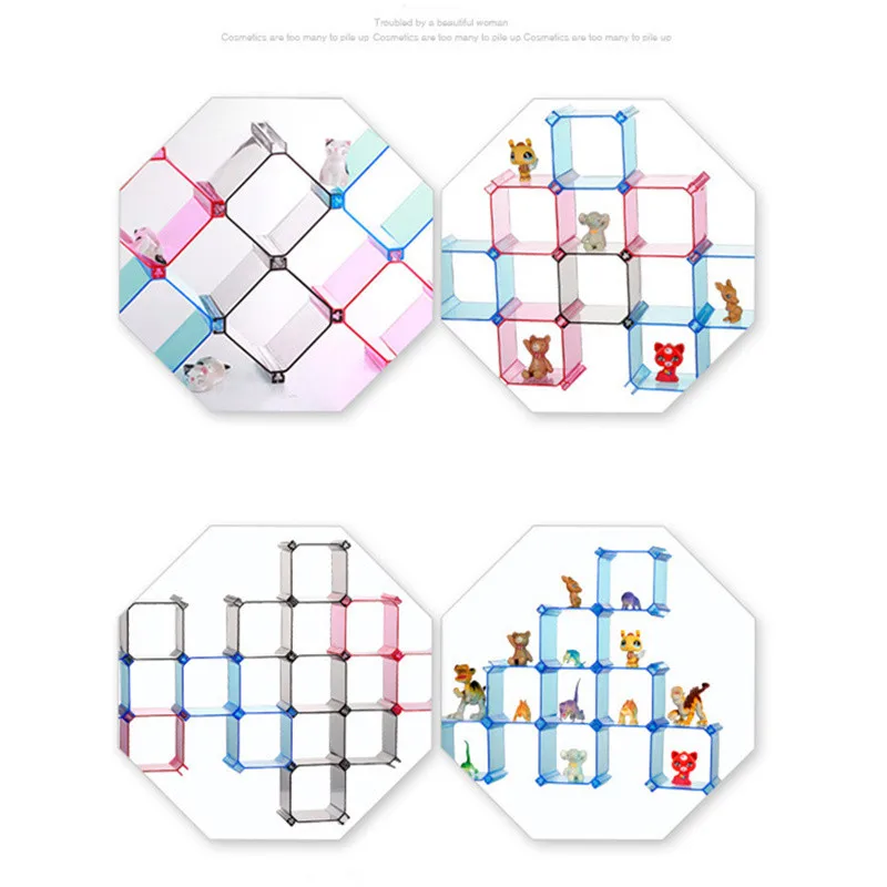 4Pcs/Set Drawer Organizers Adjustable Clothing & Wardrobe Storage Box Underwear Stock Divider Desktop Plastic Box Organizer