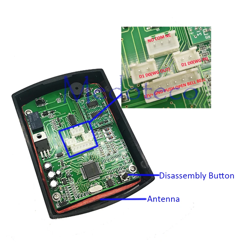 Двойной частоты карты контроля доступа 125 кГц и 13,56 мГц карты контроля доступа; wiegand 26 вход и Выход дверной замок