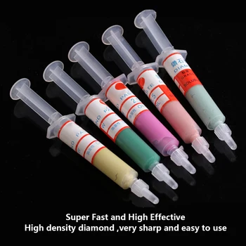 

New 1PC Diamond Polishing Lapping Paste Compound Syringes Optional Micron Glass Metal Grinding Polishing Abrasive Tools