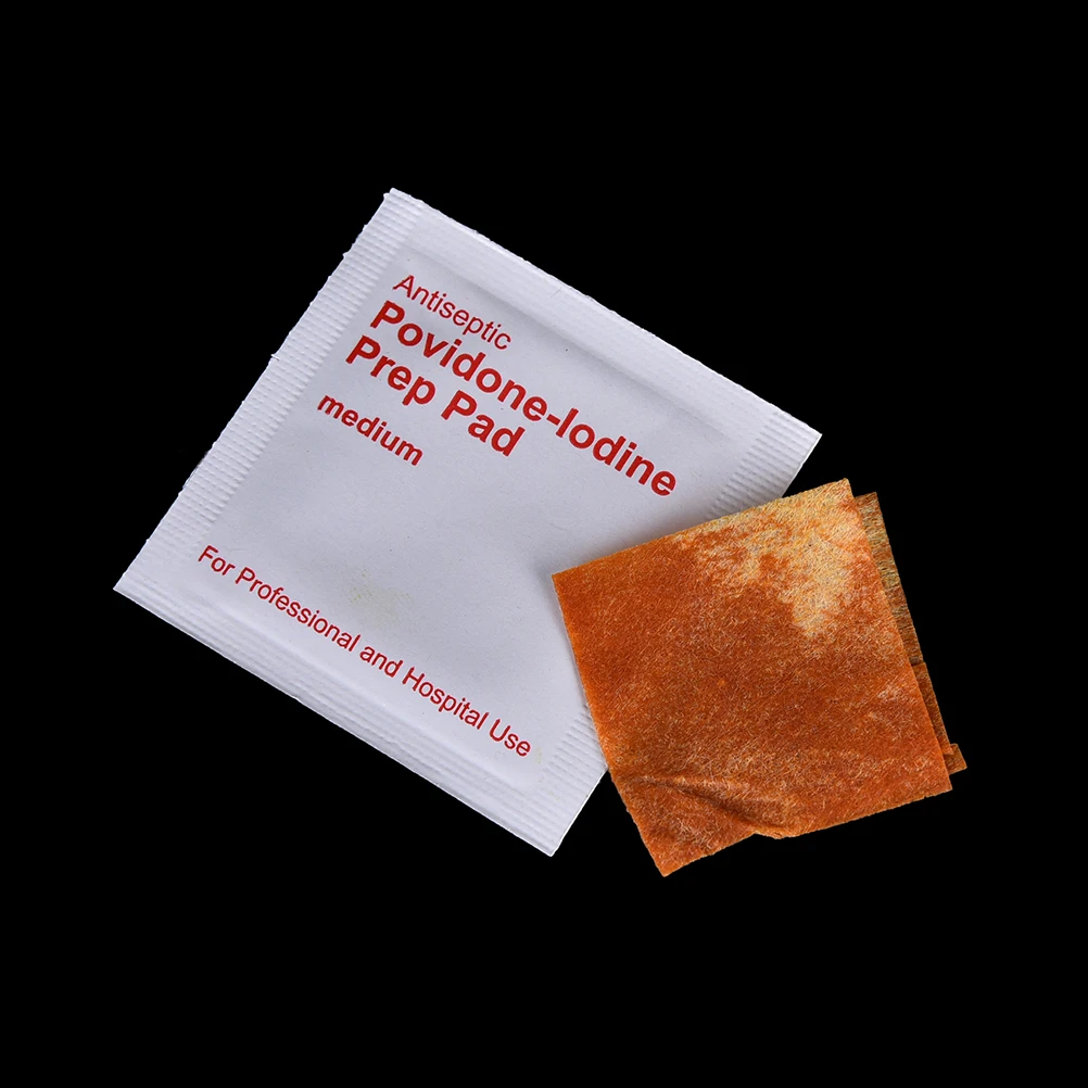 

10Pc Alcohol Iodine Disinfection Tablet Iodine Pad Swabs Wipe Medical Iodine Cotton Sheet First Aid Medical Faciale Care