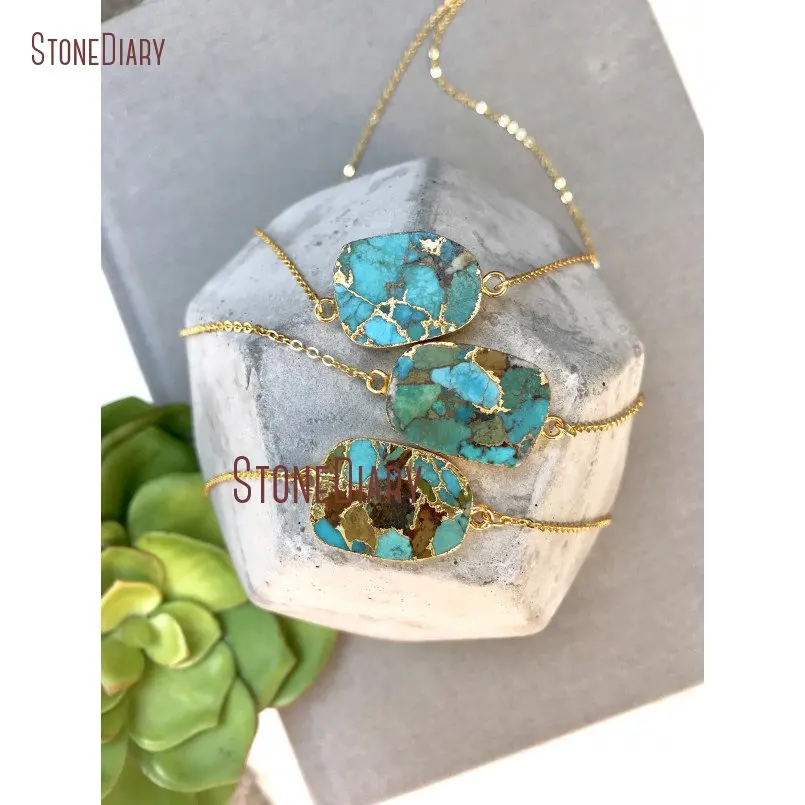 20181130-NM19029-raw turquoise necklace minimalist freeform chunky turquoise necklace gold filled mojave turquoise pendant boho rustic turquoise oval_1