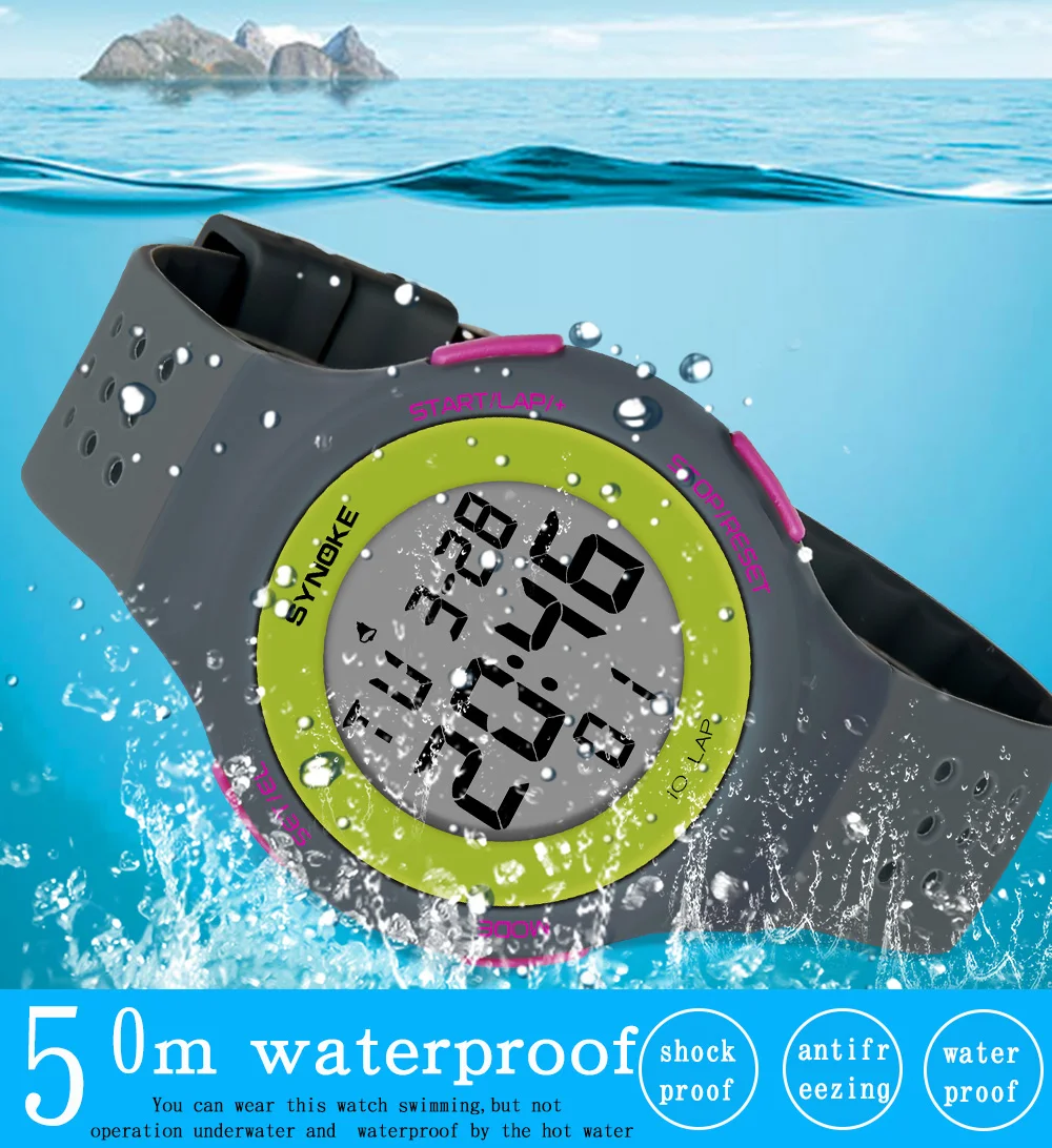 Желе пара часы модные женские цифровые часы мужские повседневные спортивные наручные часы, часы для пары светодиодный водонепроницаемый