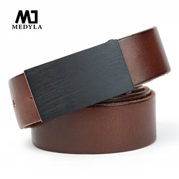 

MEDYLA Belt men's handmade custom made retro first layer pure leather casual wild pin buckle tree lamb skin young belt