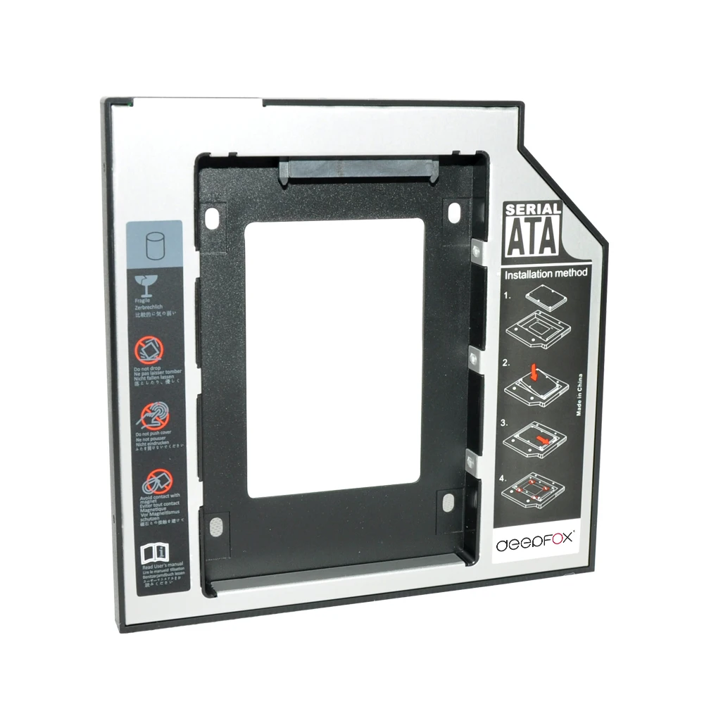  DeepFox Kunststoff Optibay 2nd HDD Caddy 95mm SATA3.0 25 
