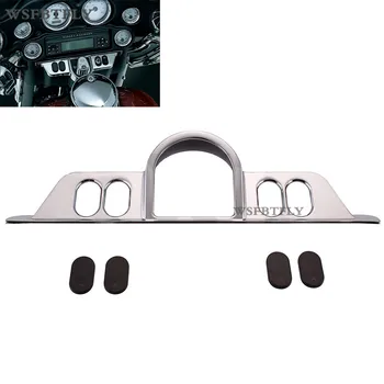 

Chrome Motorcycle Switch Panel Accent Cover Fairing Gauge Bezel For Electra Glide Street Glide Trike 1996-2013