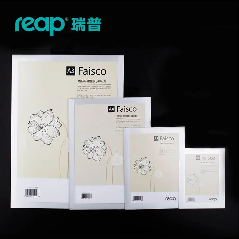 5-Pack REAP 3129 faisco A6 105*148 мм ПВХ Магнитная офис знак indoor настенный держатель знака информационный дисплей плакат знак двери