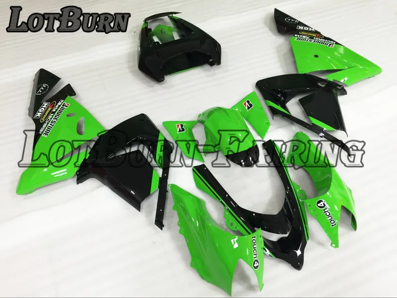 Высокое качество ABS Пластик пригодный для Kawasaki ZX10R 636 ZX-10R 2004 2005 04 05 Moto индивидуальный заказ мотоцикл обтекатель комплект A818