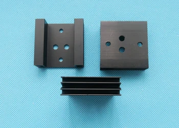 

5PCS 45x45x14mm Heatsink Cooling Fin Aluminum Heat Sink for TO3 TO-3 Transistor Cooling Accessories Metal 45*45*14mm Black