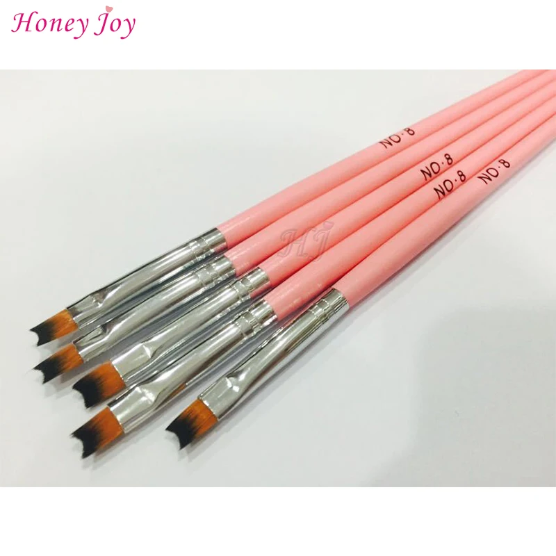 1pc Professional 8 Pink French Smile Line Nail Brush Pen Acrylic 1pc Professional 8 Pink French Smile Line Nail Brush Pen Acrylic Uv Gel Nails Art Painting Drawing Manicure Tools Moon In Form From Beauty