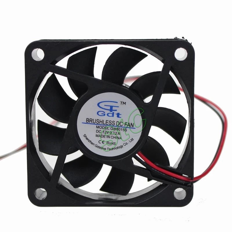 1000 Pieces LOT Gdstime DC 12V Brushless Cooling Fans 60mm 60x60x15mm