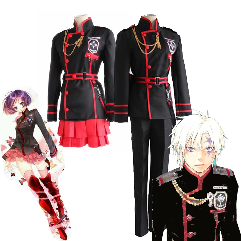 Костюм для косплея линали Ли Аллен Уокер из Аниме D.Gray man черная школьная форма
