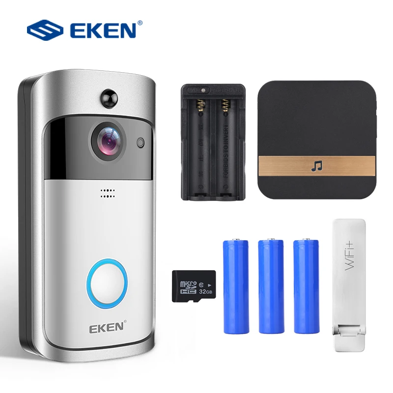 

EKEN V5 WIFI Doorbell Smart IP Video Intercom Video Door Phone Door Bell Camera For Apartments IR Alarm Wireless Security Camera