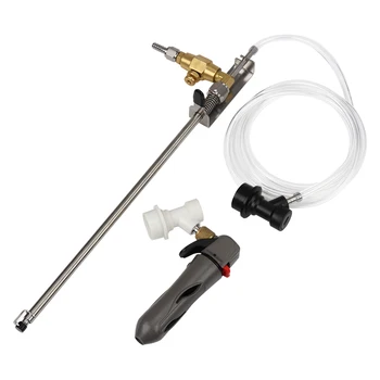 

Stainless Steel Beer Gun Bottle Filler House Home Beer with Co2 Keg Charger and Ball Lock and Silicone line Homebrew kegging