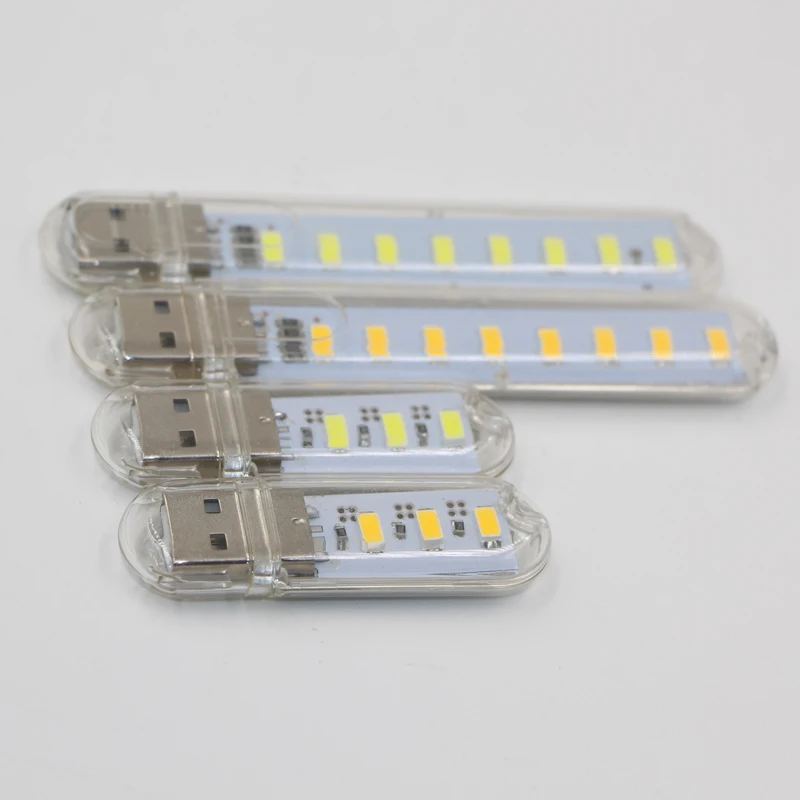 USB Светодиодная лампа для чтения 3 светодиодный s 8 светодиодный s SMD 5630 5730 светодиодный лампочка 5 V вход питания белый 5000-6500 K теплый белый 3000-3500 K USB ночник