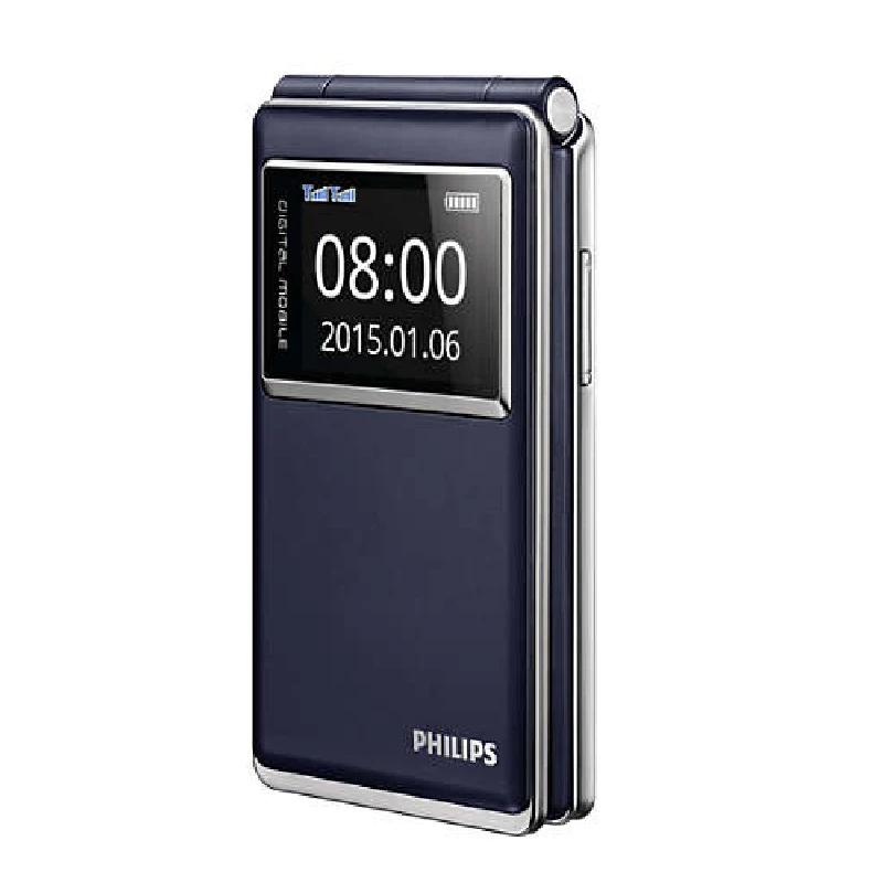 Оригинальный Philips E350 флип чехол клавиатура телефон MTK 2 8 дюймов 1600 мАч FM радио