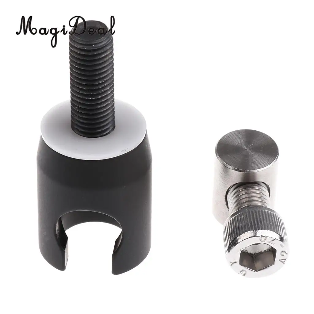 MagiDeal Metal Bow Quick Disconnect Archery Bow Stabilizer Bar Accessories Black 5cm