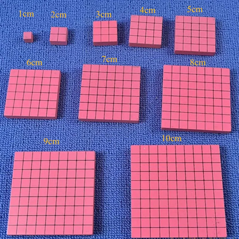  Preskool Baby Toy For Children Montessori Teaching Aids Square Number B Standard Edition Early Chil - 32860195844