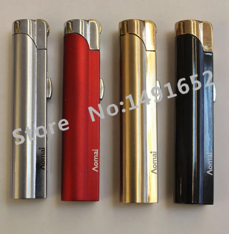 

Boutique Creative fire inflatable portable small torch lighter AM228 Novelty Gas Metal Cigarette Lighter Gift for Man