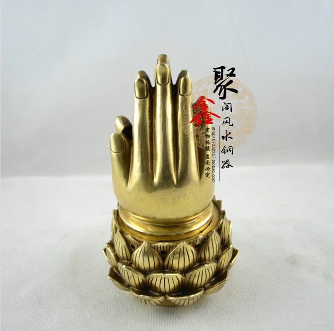 

B0601 320Pure bergamot lotus incense burner lotus seat incense stove evil spirits lucky feng shui decoration statue