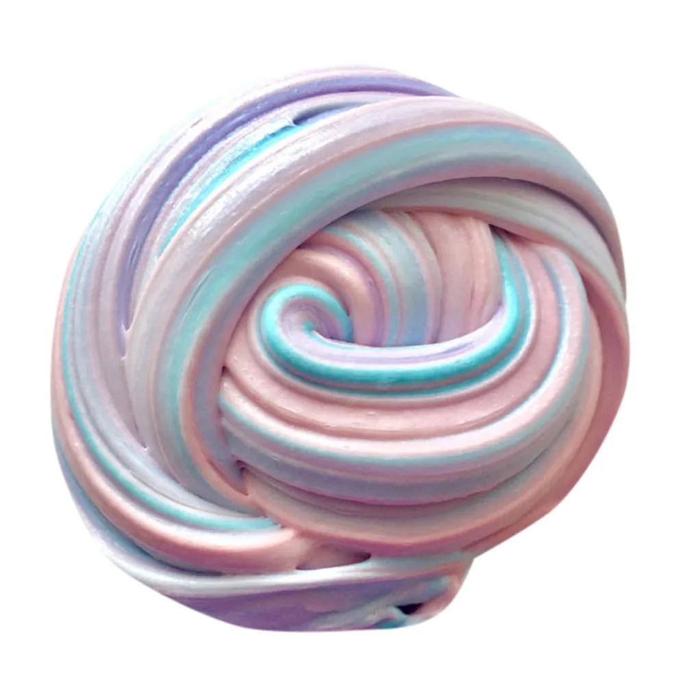 HIINST многоцветная пушистая Floam Slime Ароматизированная игрушка для снятия стресса детская игрушка-Лизун для детей, снимающая стресс Прямая 30 - Цвет: Красный