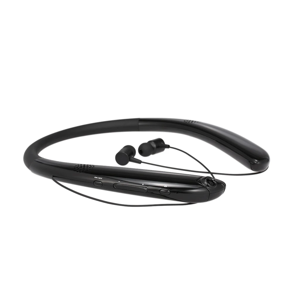 Беспроводные Bluetooth наушники V9 с шейным ободом подключаемые микрофоном|Наушники и