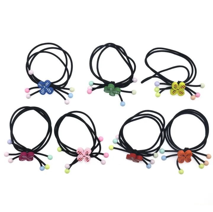 1 10pcslot Kids Elastic Hair Bands Hair Accessories For Women Headband Soft Fabric Girls Flower Hairband Children Rubber Band 30