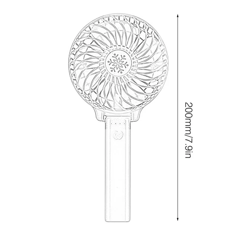 Портативный ручной вентилятор USB Перезаряжаемый складной ручной мини-вентилятор кулер 3 скорости регулируемый вентилятор охлаждения Декор