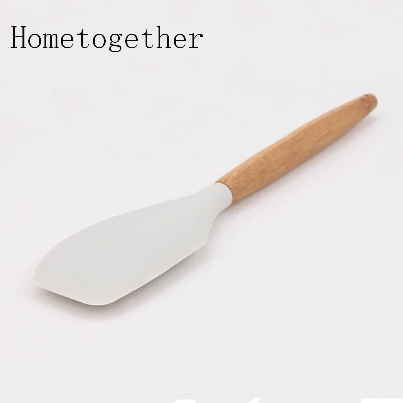 

Heat-Resistant Spatulas,Non-stick Rubber Spatulas with Bamboo Handle Silicone Pastry Spatula Cake Cream Butter Silicon Spatula