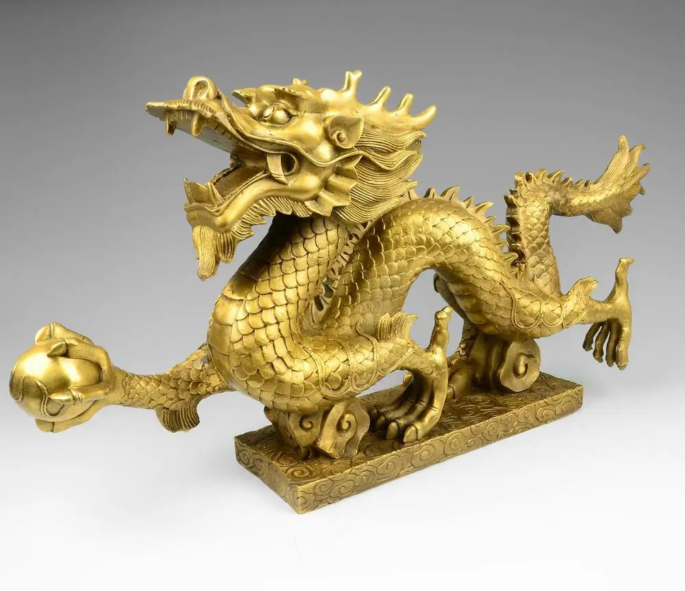 Bronze, dragon ornaments, Feng Shui, decorations, Home Furnishing