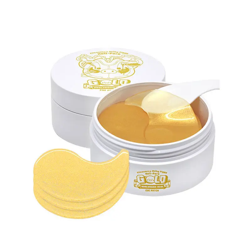 Крем Elizavecca Milky Piggy Hell Pore Gold с гиалуроновой кислотой для глаз, 60 шт., 24 к, Золотая коллагеновая маска для глаз, уход за кожей, увлажняющая маска