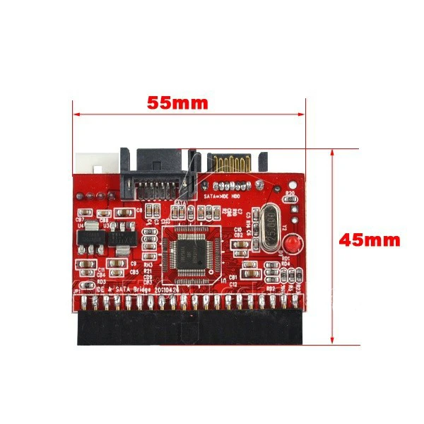 Адаптер kebidumei 2 в 1 SATA IDE к конвертер 40 pin 5 &quotдюймовый жесткий диск с поддержкой 133 100