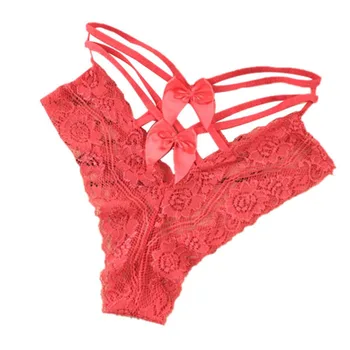 

2019 New Women Briefs Lace Bow-knot Briefs Underwear Panties Sexy Knickers Femme Panties
