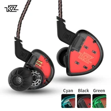 KZ ES4 In Ear Monitors Armature And Dynamic Hybrid Headset Ear Earphone Earbuds HiFi Bass Noise Cancelling Ear Hooks Headphones