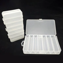 Коробка для рыболовных снастей двухсторонняя прозрачная портативная пластиковая коробка для организации, коробка для искусственных приманок