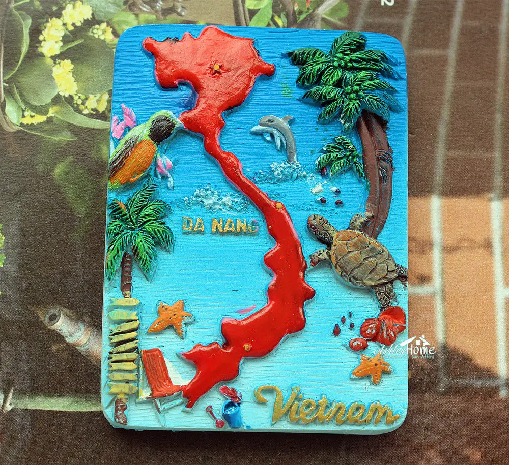 DA NANG, Vietnam Tourist Travel Souvenir 3D Resin Decorative Fridge