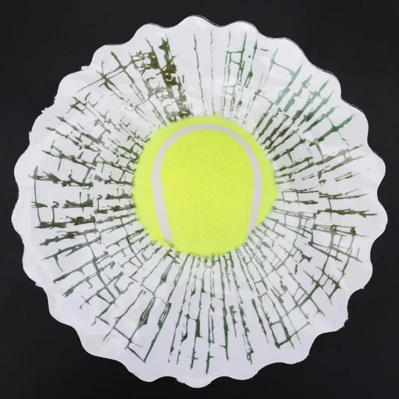 3D Simulated Sticker on Cars Auto Body Window Glass Tennis Ball/Basketball/Baseball Decal Trinket Automotive Decor Accessories