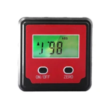 Electronic Protractor Digital Inclinometer 0-360 Aluminum Alloy Digital Bevel Box Angle Gauge Meter Magnets Base Measuring tool