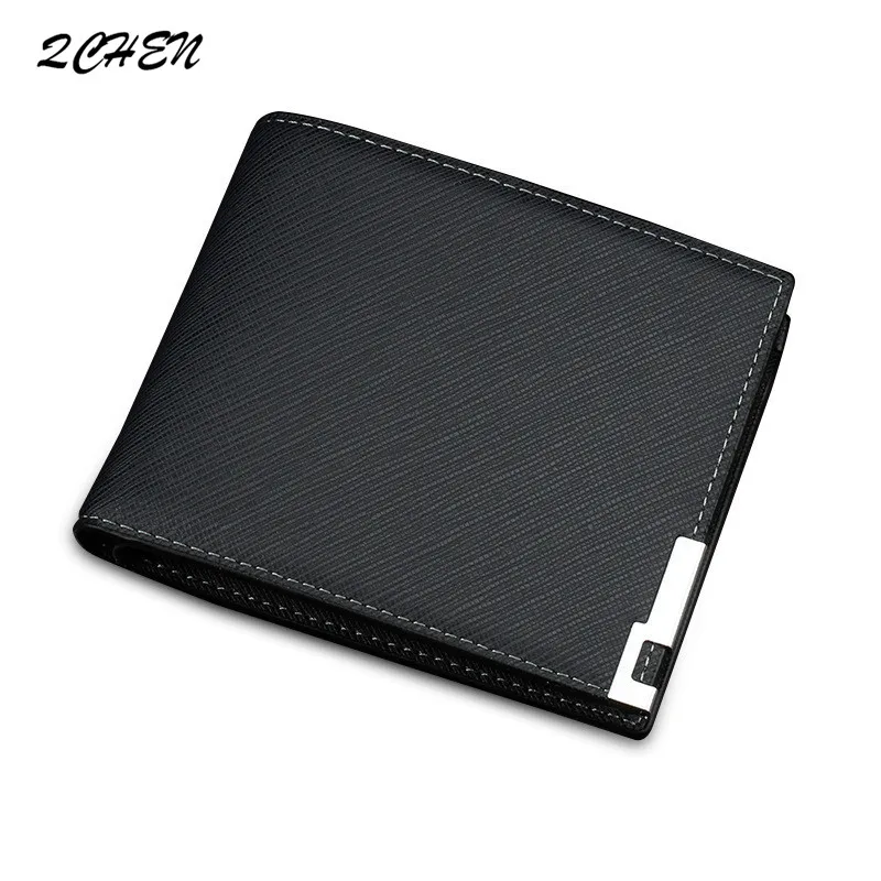

Men wallet New driver's license men's wallet, wholesale short student's cross wallet, folded three clips, fashion personali 011