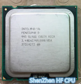Original Intel Pentium PD945 Processor (3.40 GHz/4M /800 MHz)Desktop LGA775 PD 945 D 945 CPU(working 100% Free Shipping)