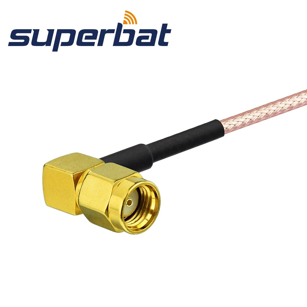 SMA to RP SMA Right Angle Coaxial Cable for Wifi Antenna