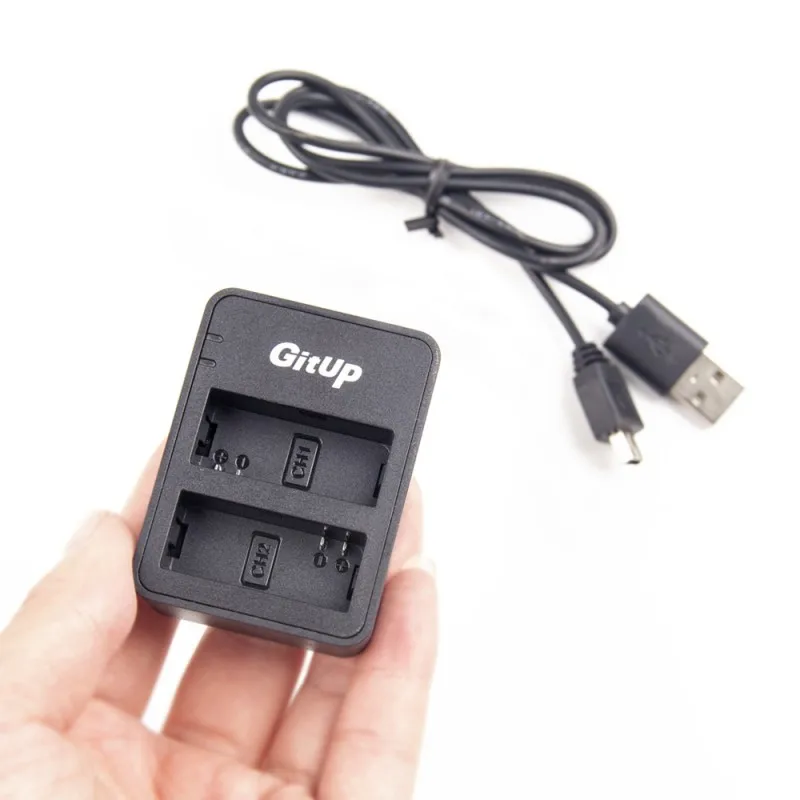 Оригинальное зарядное устройство с двумя слотами для GitUp G3 Duo Git3 Экшн камера