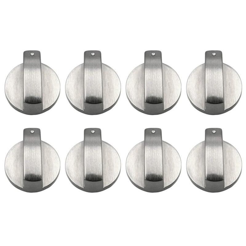 

8 Pcs Zinc alloy Rotary Switch Control Knobs Replacement Accessories for Kitchen Cooker Gas Stove Oven Cooktop (Diameter: 8mm/