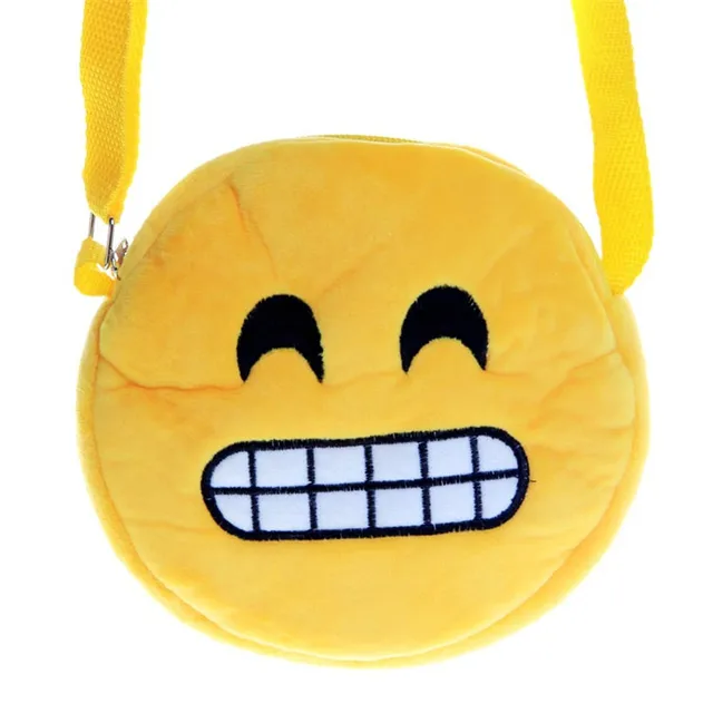 Fashion Emoji Emoticon Bag With Strap Smile Face Keychain Phone Chain