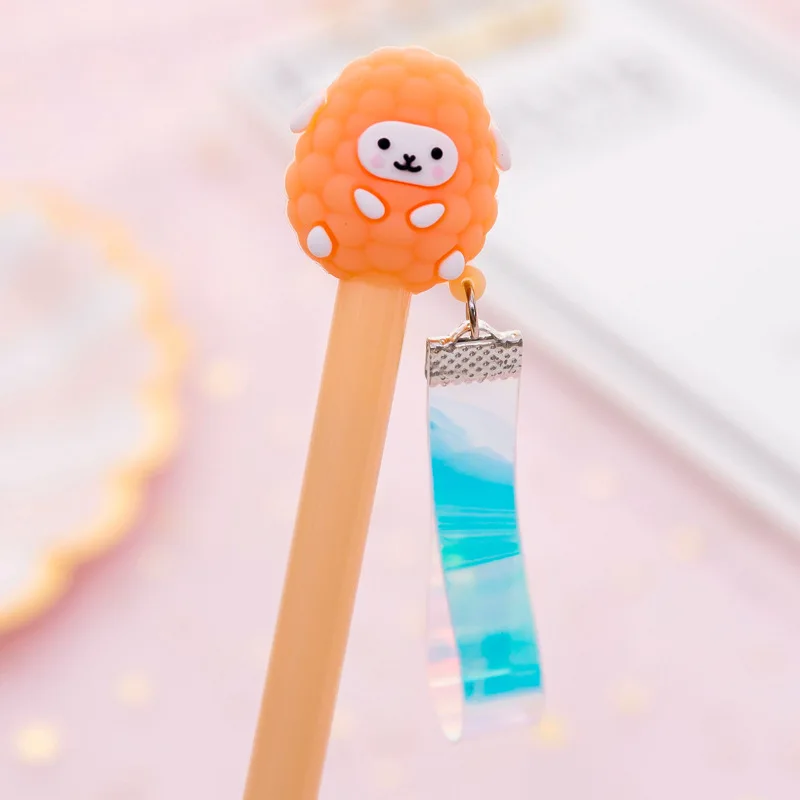 Мультяшная овца Альпака гелевая ручка Милая крутая Kawaii стежка стример