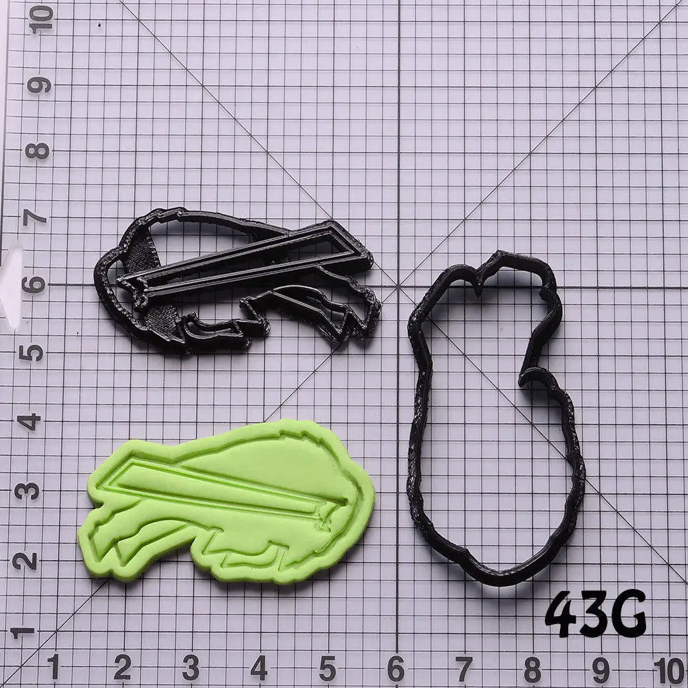 Professional American Football Team Logo Biscuit Cookie Cutter Custom Made 3D Printed Cake Cutter Cookie Stamp Bakery Tools