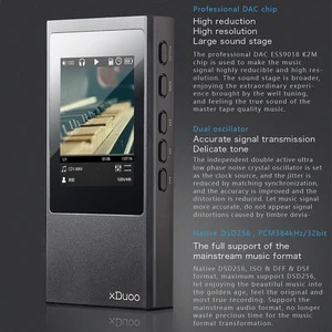 Image 3 - XDuoo X20 بلوتوث ايفي المحمولة ضياع الموسيقى لاعب Mp3 الأصلية DSD256 PCM384kHz/32bit OPA1612 DAC ESS9018 الناتج متوازن