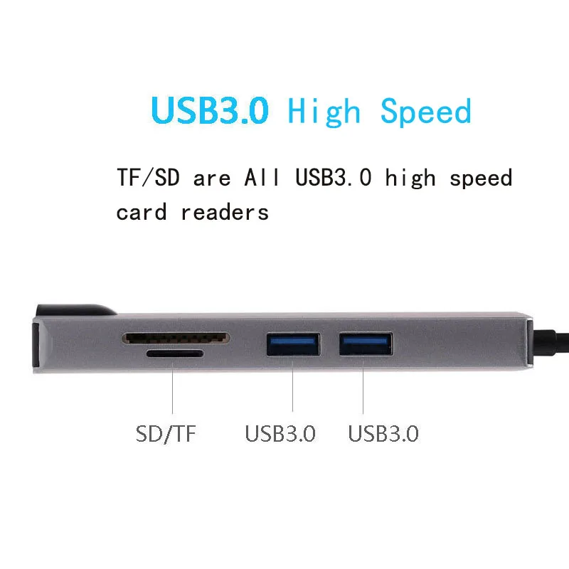 Fealushon USB док станция 8 в 1 C HDMI VGA ридер RJ45 PD адаптер для MacBook Samsung Galaxy S9/S8/S8 + Type