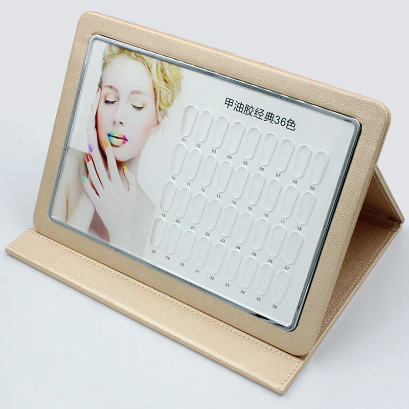 

Gold Nail Tips Display Board Acrylic Nail Tips Showing Shelf Cards Manicure Nail Art Tool With 120pcs Free Nail Tips