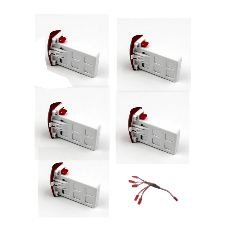 

5pcs Battery For Syma X5uw Battery Rc Drone Spare Parts 3.7v Lipo Battery Accessory Rc Quadcopter Kit